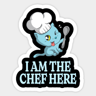 Chef Kitty Funny Cook Cat Lover Cooking Sticker